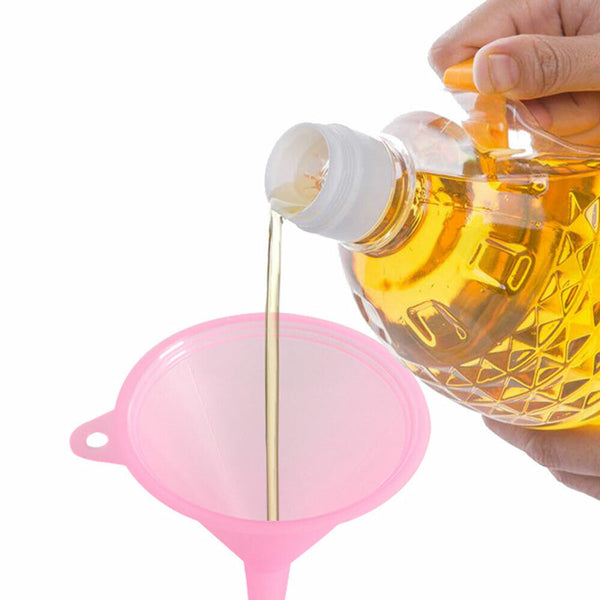 5Pcs Medium Liquid Plastic Funnel kitchen Funnel Set Variety Large Small
