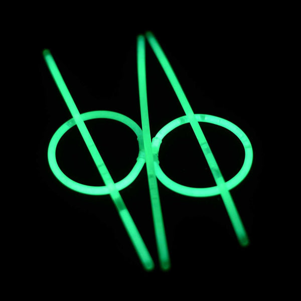 100x Green Glow Sticks Light Bracelets Disco Party Bulk stick glowsticks concert - Lets Party