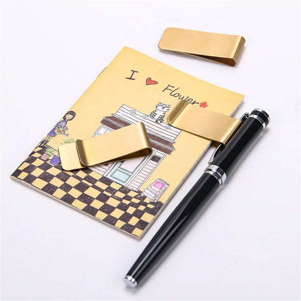 10Pcs Money Cash Clip Note Card Holder Stainless Steel Mens Wallet Ladies ID Bag