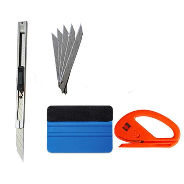 Car Wrap Vinyl Tools Kit 19 Film Wrapping Carbon Fibre Squeegee Safety Cutter AU