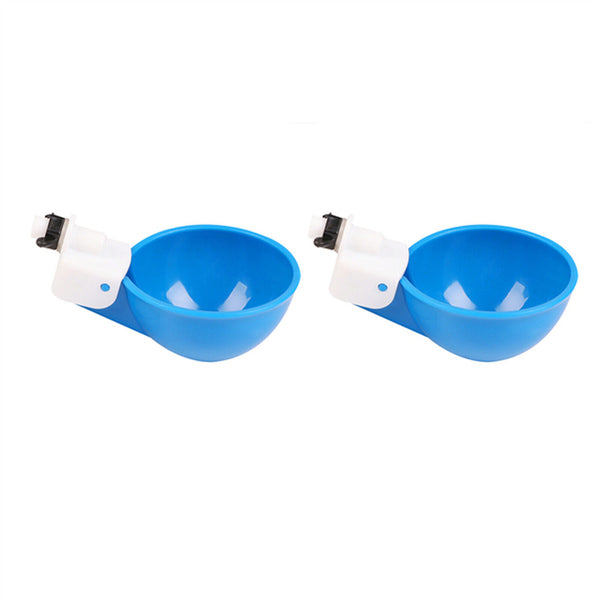 5PCS Automatic Chicken Water Cup Waterer Poultry Drinker Feeder Drinking Bowl AU