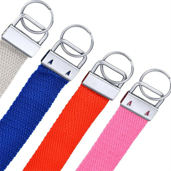 20-100PCS Key Fob Hardware Keychain Split Ring Wrist Wristlet Cotton Tail Clip