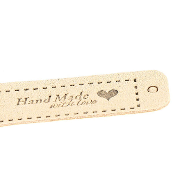 20/40Pcs Tags Handmade With Love Labels Clothing Tags DIY Crafts Sewing 55x15mm