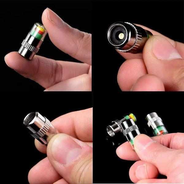 Car Tyre Tire Pressure Monitor Valve Air Cap Sensor Indicator Gauge Accessory
