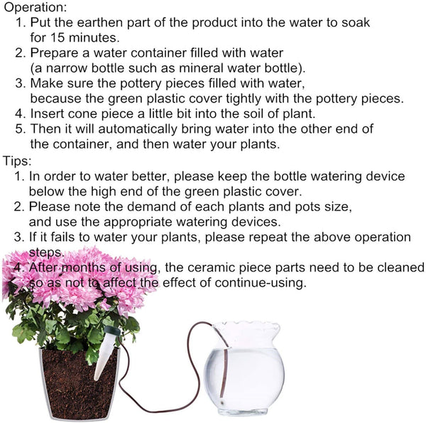 20X Automatic Watering Spikes System Houseplant Garden Plant Self-Watering Syste