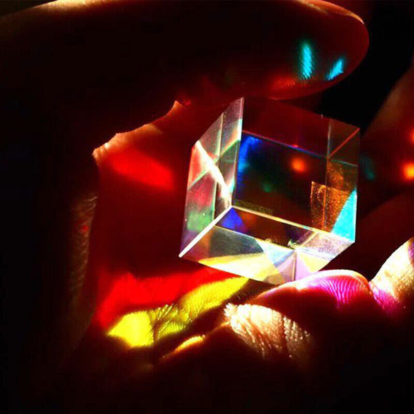 CMY Optical Glass Defective Cube Prism Cross Dichroic RGB Dispersion Six-Sided U