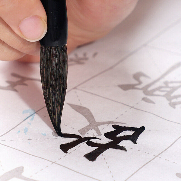 3x Chinese Japanese Calligraphy Brush Set lnk Art Painting Writin Pro Wolf Hair