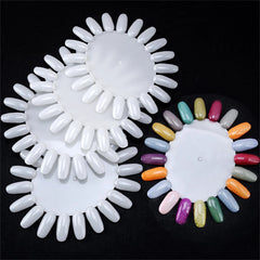 Nail Polish Color Display Wheels Chart Natural White Tips Swatch UV Gel AU