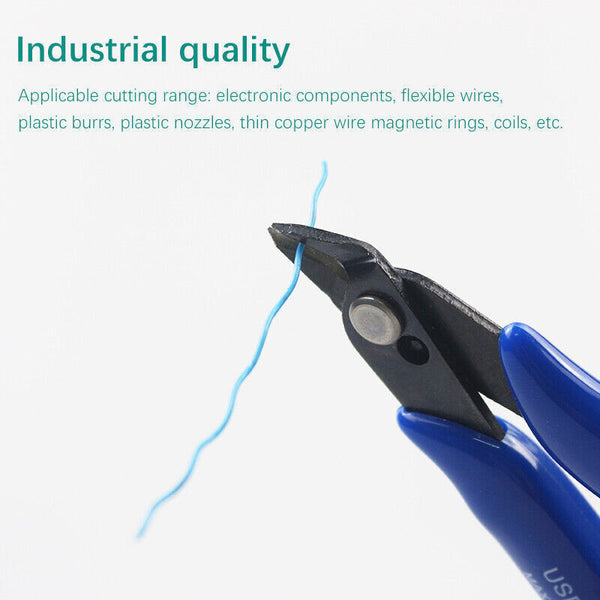 UP TO 10x  Flush Side Cutter Precision Shear Wire Snips Pliers Tool Mini Cutters - Lets Party