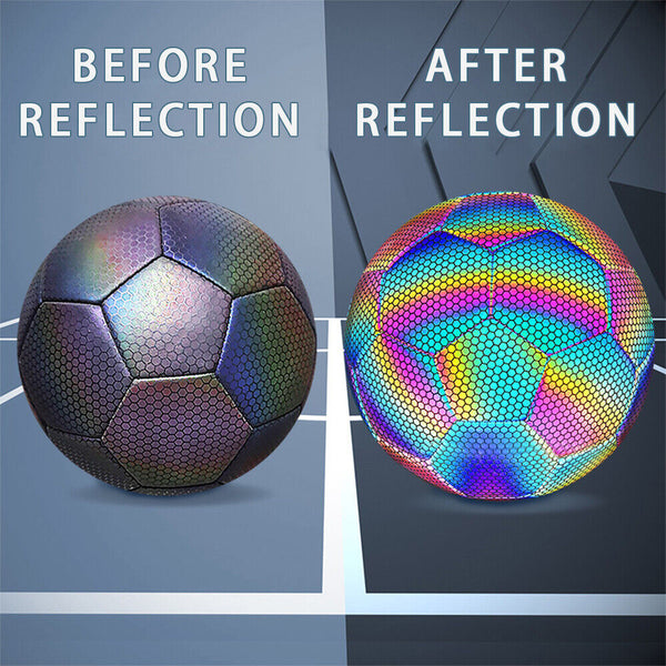 Reflective Soccer Ball Luminous Night Glow Footballs Student Training RL