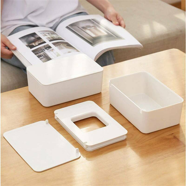 Tissue Box Cover Holder Dispenser Plastic Wet Covers Paper Holders Organiser AU