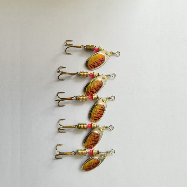 5x Redfin Trout Spinners Spinner Spoon Bait Fishing Lure Metal Lures Bass Tackle