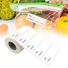 1-2rolls Kitchen Stickers Refrigerator Freezer Food Storage Date Content Labels