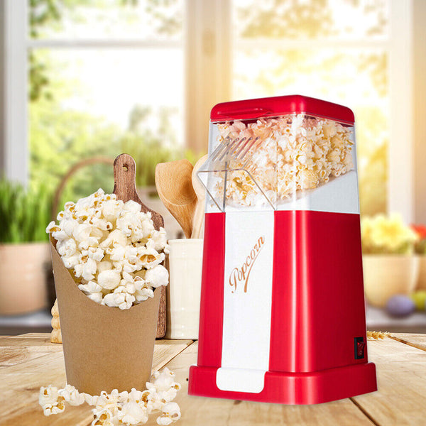 Electric Popcorn Maker Pop Corn DIY Party Snack Popcorn Hot Air Machine 1200W - Lets Party