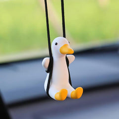 Car Ornament – Cute Duck Rear View Mirror Hanging Charm