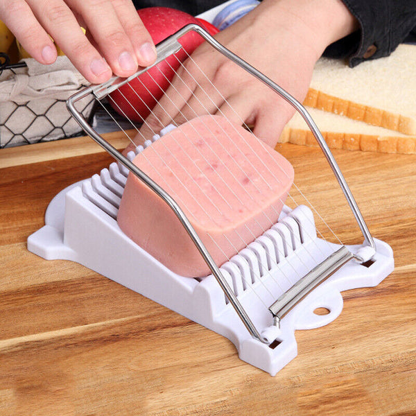 Stainless Steel Slicer Egg Vegetable Cheese Luncheon Meat Cutter Blade Wire AU