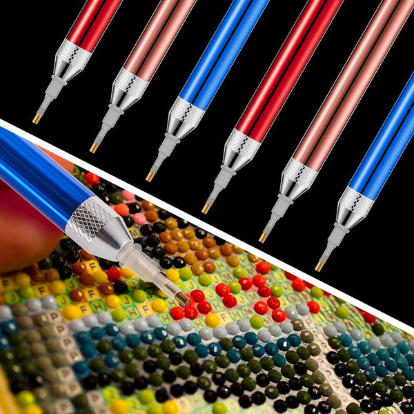 5PCS 5D Diamond Painting Pen Diamond Painting Tool LED Light Point Drill Pen AU