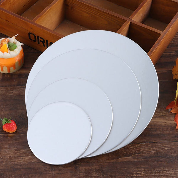 6-8-10 inch Cake Board Siliver Round Thick Cake Boxes Boards Party Wedding AU