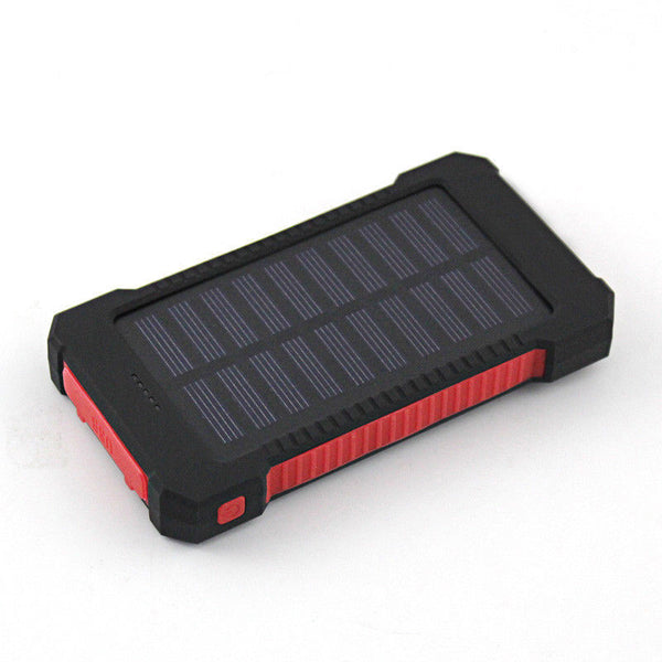 50000mAh Portable Solar Panel Dual USB External Battery Power Bank Pack Charger