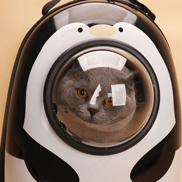 Cat Dog Breathable Pet Carrier Bag Outdoor Travel Transparent Space Backpack AU