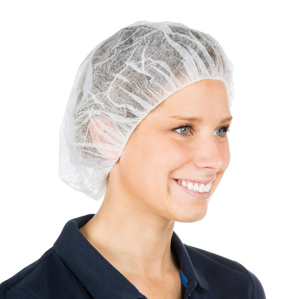 1000Pcs Hair Net White Disposable Elastic Hair Cap for Beauty Salon Spa Food