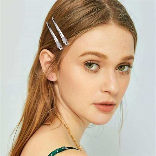 24PCS Duck Bill Clip Hairs Styling Sectioning Clamp Anti Slip Home Hairdressing