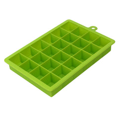24 Grids Silicone Ice Cube Tray With Lid Mold Maker Tool Square Mould Container