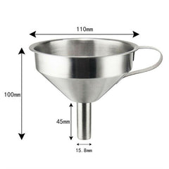 Stainless Steel Funnel Oil Liquid Funnel Metal Funnel with Detachable Filter AUS