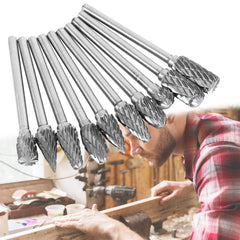 20x Solid Carbide Burrs For Dremel Rotary Tool 3mm Drill Die Grinder Carving Bit