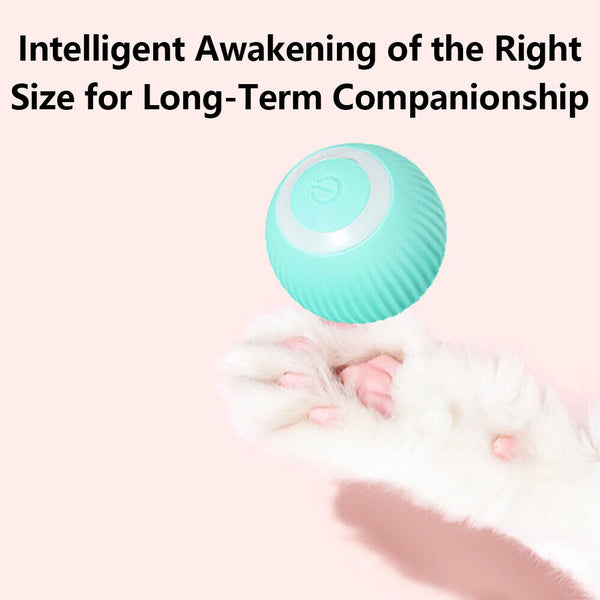 Interactive Smart Cat Toy Automatic Rolling Cat Ball Self-Moving Kitten Toys