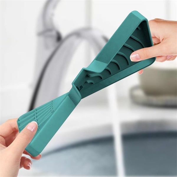 Silicone Sponges Holder Kitchen Sink Organizer Tray for Sponge Soap Dispenser
