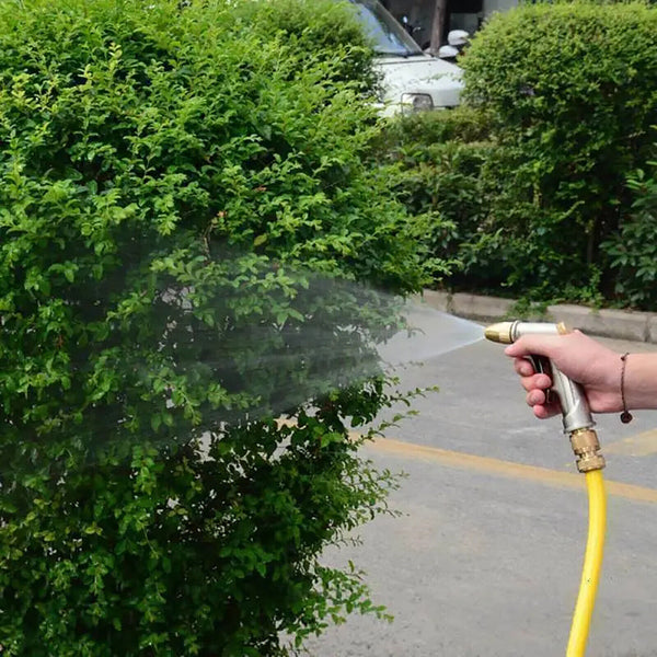 High Pressure Power Water Spray Gun Garden Hose Long Brass Nozzle For Car Washer