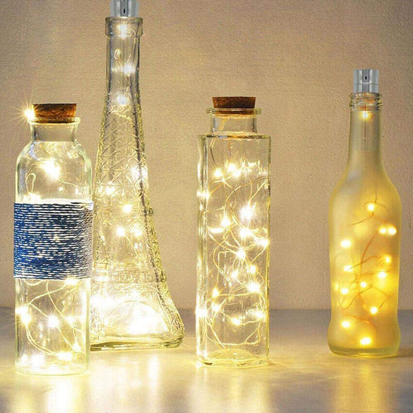 LED Fairy Wine Bottle String Lights Cork Copper Wire Xmas Wedding Night Party AU