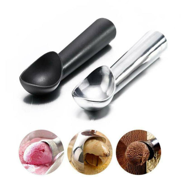 Ice Cream Scoop Non Stick Professional Polished Anti-Freeze Aluminium Spoon Tool