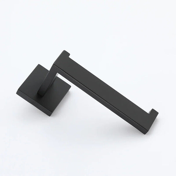 Matt Black Toilet Paper Roll Holder Hand Rack Hook Stainless Steel WALL MOUNTED