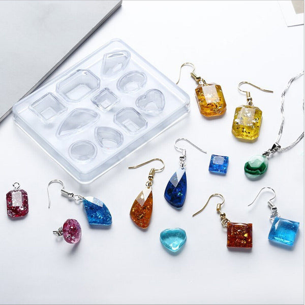 Silicone Resin Mold for Jewelry Earrings Pendant DIY Making Mould Craft Tools AU