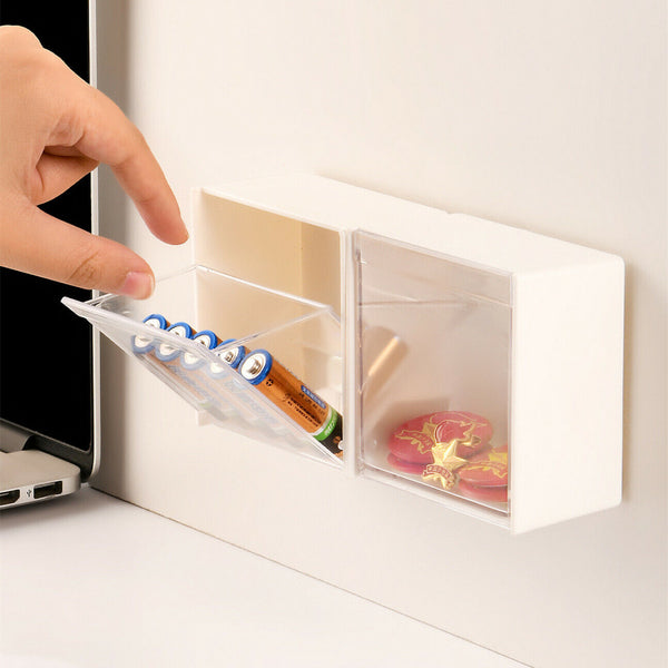 UP to 4X Clear Wall Mounted Storage Box Little Tiny Things Organizer Cases AU