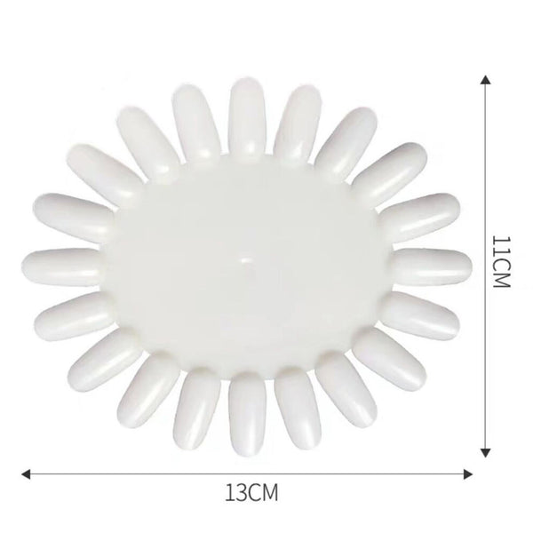 Nail Polish Color Display Wheels Chart Natural White Tips Swatch UV Gel AU