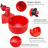 8x Automatic Chicken Water Cup Waterer Poultry Drinking Bowl Feeder Drinker Tool