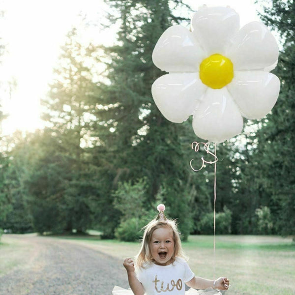 3/6/9x White Daisy Flower Balloons Birthday Wedding Party Garland Decor Balloons