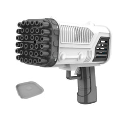 36 Holes Bubble Black Gun Automatic Bazooka Soap Water Bubble Machine Outdoor Party