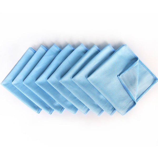 UP 80pcs Microfibre Cleaning Cloth Microfiber Dish Car Towel Glass 30x30cm Bluk