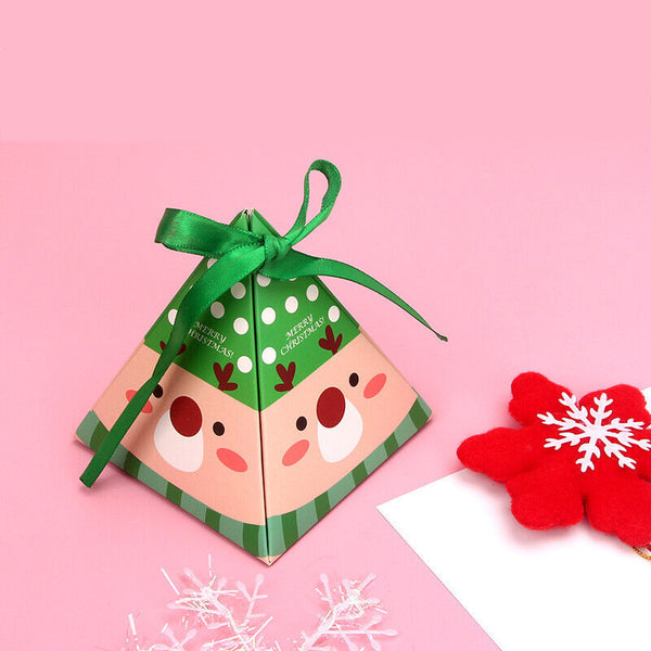 24PCS Christmas Candy Box Bag Christmas Tree Gift Party Bag Gift Box Paper Box