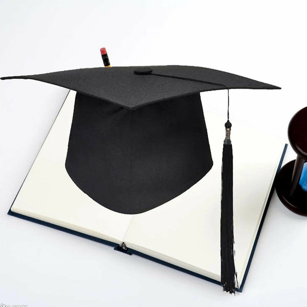 Mortarboard Graduation Hat Academic Cap Black Bachelor Master Chancellor Hat AU