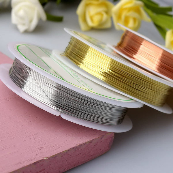 2 Rolls Beading Wire Jewelry Making Wire Handmade Craft Cord String DIY Jewelry