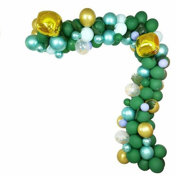 167PCS Jungle Safari Green Balloon Arch Garland Kit Baby Birthday Party Decor - Lets Party