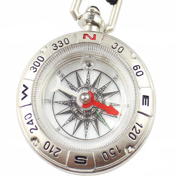 3-in-1 Compass Thermometer Outdoor Hiking Tactical Survival Carabiner Key Ring