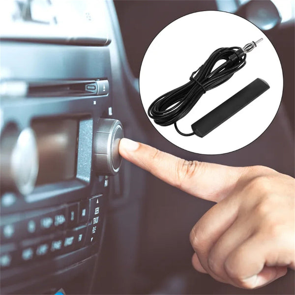 Car Radio Stereo Hidden FM AM Antenna Patch Aerial 3M For Auto SUV Vehicle Truck