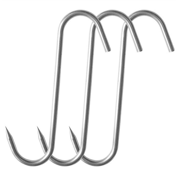 30Pcs S-Shaped Meat Hook Heavy Duty Stainless Steel Butcher Hooks Hanging Beef
