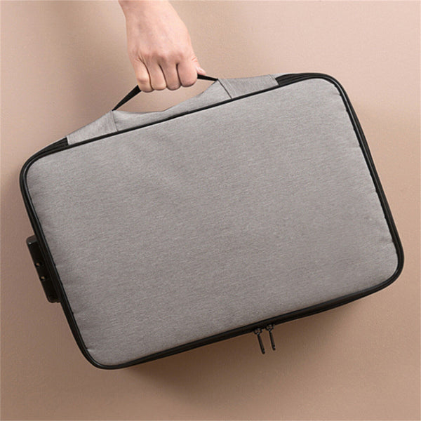 Document Bag Storage Pouch Case with Lock Zipper for Home Office Case AU SELLER